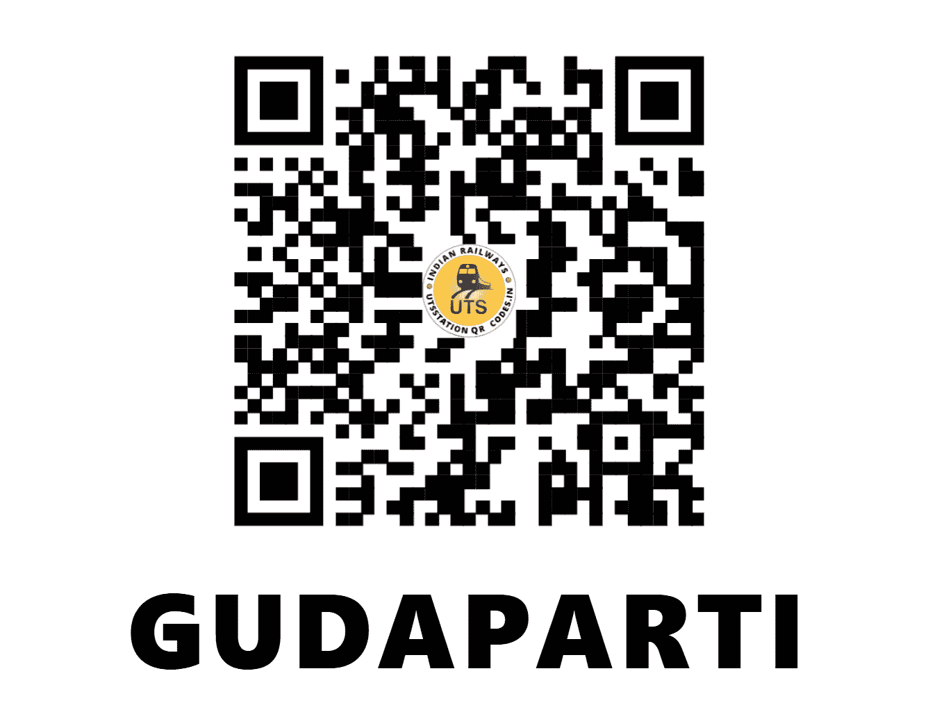 UTS QR Code for GUDAPARTI - GDPT - SC (ANDHRA PRADESH)
